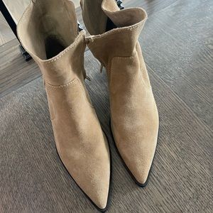 Zara suede leather boots
